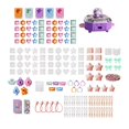 thumbnail image 3 of Juguete para hacer manualidades para niños,Kit de manualidades para juguetes para niñas,kit para hacer joyas,bricolaje para niños,Caja de kit de bricolaje 3D para niñas,kits de 255 piezas, 3 of 8