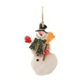 thumbnail image 3 of Winter Wonderland Christmas Snowman Ornament Resin Christmas Tree Decoration Indoor Outdoor Christmas Hanging Decoration, 3 of 6