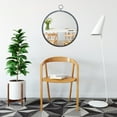 thumbnail image 3 of Longwin Black Round Wall Mirror With Metal Frame For Entrance, Bathroom, Living Room, Wall Decoration, 3 of 5