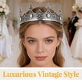 thumbnail image 3 of BESTYASH Diadema De Reina Con Para Disfraces Y Eventos Formales En Color Plata, 3 of 8