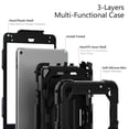 thumbnail image 6 of Case for iPad Mini 5 2019/Mini 4 2015 (5th/4th Generation 7.9 inch) with Screen Protector, 360 Degree Rotating Kickstand Hand Strap Shockproof Cover with Shoulder Strap, Black, 6 of 7