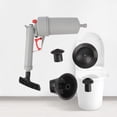 thumbnail image 4 of Herramientas Air Power Drain Blaster Desatascador de baño, mango grande, removedor de obstrucciones para fregaderos de cocina domésticos (gris), 4 of 7