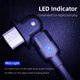 thumbnail image 3 of Cable Micro USB Ticfox USB de juegos rotación 180 grados carga rápida 1M/2M, 3 of 8