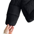 thumbnail image 4 of Cethrio Girls Puffer Jackets, Thickened Long Sleeve Thermal Full Zip Winter Coats with Hood Black Size 3-4 T, 4 of 5