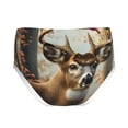 thumbnail image 2 of Pofeuu American Wildlife Deer Forest Print Boy's Briefs Toddler Boys' Underwear, Organic Cotton, Comfort Briefs-Medium, 2 of 7