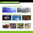 thumbnail image 7 of ExpertPower 12V 50Ah Lithium LiFePO4 Deep Cycle Rechargeable Battery | 2500 - 7000 Life Cycles & 10-Year lifetime | Built-in BMS | Perfect for RV, Solar, Marine, Overland, Off-Grid Applications, 7 of 7