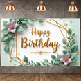 thumbnail image 4 of Rainbow Design  Banner Star Decorated Birthday Party Display Colorful Balloons Floral Accents Party Celebration Backdrop for Birthday Parties Kids Celebrations Photo Backdrops, 4 of 8
