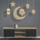 thumbnail image 4 of Style 3 Colgante de madera Eid, Luna hueca, estrella, Castillo, artesanía de madera, adorno artístico para decoración de fiesta de Ramadán musulmán Mubarak, 4 of 5