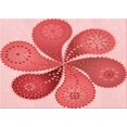 thumbnail image 1 of Ahgly Company Machine Washable Indoor Rectangle Transitional Pastel Pink Area Rugs, 5' x 8', 1 of 7