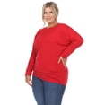 thumbnail image 2 of White Mark Haut Dolman à Bande pour Femme, 2 of 6