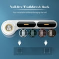 thumbnail image 4 of Estante para cepillos de dientes con tazas Dispensador automático de pasta de dientes Exprimidor Soporte de almacenamiento Montado en la pared Soporte para cepillos de dientes Organizador Ra Irfora Estante para cepillos de dientes, 4 of 7