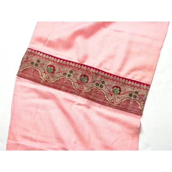 Mirayan India Pashmina Silk Muffler Scarf, Pink, 1-Piece