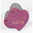 thumbnail image 3 of Inkdotpot Rose Gold Foil Paper Hang Tags Made With Love Wedding Favor Tags 50 Pieces, 3 of 6