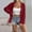 Wine, variant on Ahabrexf Sweaters for Women,Fashion Women Casual Hooded Slim Zipper Fleece Sweater Coat