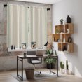 thumbnail image 6 of Farmhouse Stripe Kitchen Curtains 63 Inch Length, Boho Country Vintage Green Striped Tiers Curtains for Living Room Berdoom Bathroom, Light Filtering Drapes Window Treatment 2 Panels 42"Wx63"L, 6 of 9