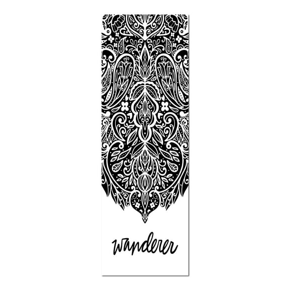 Lovely Black and White "Wanderer" Panel by Noonday Design; One 8x20in Unframed Paper Poster