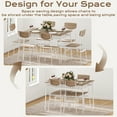 thumbnail image 2 of Ktaxon Dining Table Set for 4/6 with Storage Racks, Dining Room Table Set for 4/6 Modern Design, Kitchen Table and Chairs for Home Kitchen, Light Oak, 2 of 8