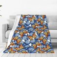 thumbnail image 1 of Fotbe Colorful Butterfly1 Manta de Franela Acolchonada con Estampado, Súper Suave y Esponjosa, Extra Grande para Sofá, Cama, Uso Todo el Año-60"x50", 1 of 7