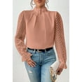 thumbnail image 1 of 1PCS chiffon long-sleeved top for women--black, 1 of 6