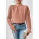 thumbnail image 1 of Blusas de mujer, elegantes mangas raglán de malla, blusa camisera, camisa de manga larga, 1 of 6