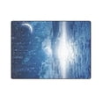 thumbnail image 3 of CADecor Peaceful Blue Night Sky with Moon Stars Throw Blanket Bed Sofa Blanket 58x80 inches, 3 of 3