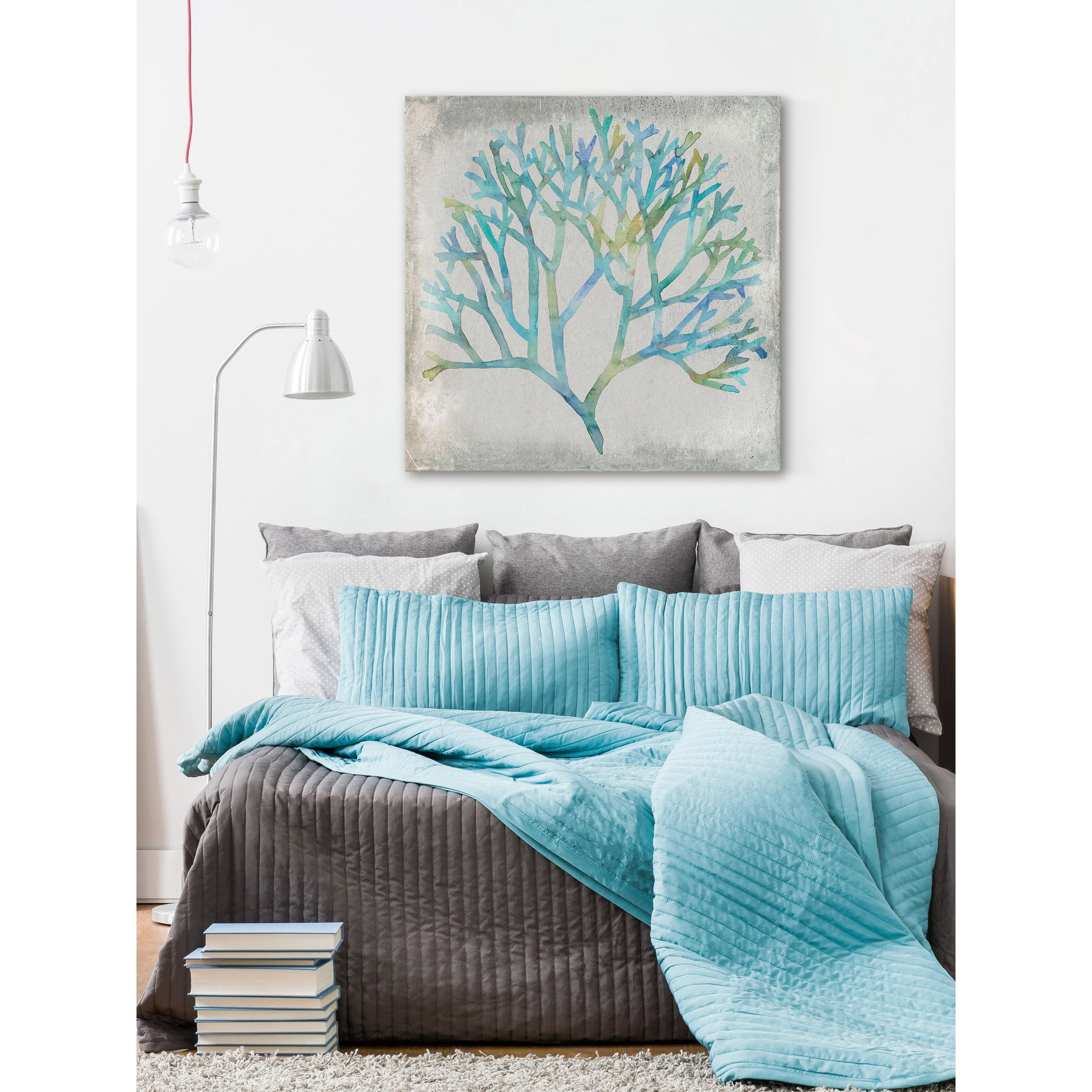 Marmont Hill "Watercolor Coral II" Painting Print on Wrapped Canvas
