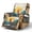 Beige-Deer Mountain Sunset, variant on SCRAWLGOD Wolf Sunflower Print Recliner Chair Cover Washable Anti Scratch Recliner Slipcover Non Slip Reclining Chair Cover with Pocket
