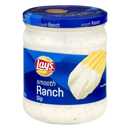 (2 Pack) Lay's Smooth Ranch Dip 15 oz. Jar (Best Store Bought Ranch Dip)