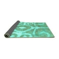 thumbnail image 2 of Ahgly Company Indoor Rectangle Abstract Turquoise Blue Modern Area Rugs, 3' x 5', 2 of 4