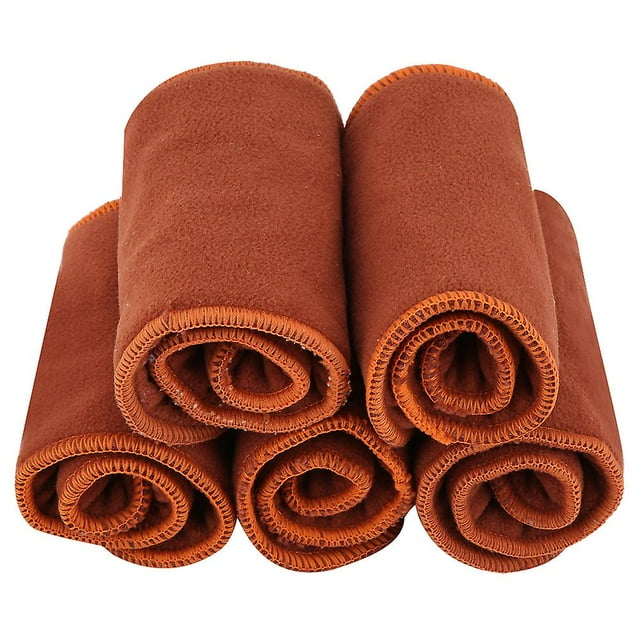 Lot de 5 couches lavables et réutilisables pour bébé, 4 couches