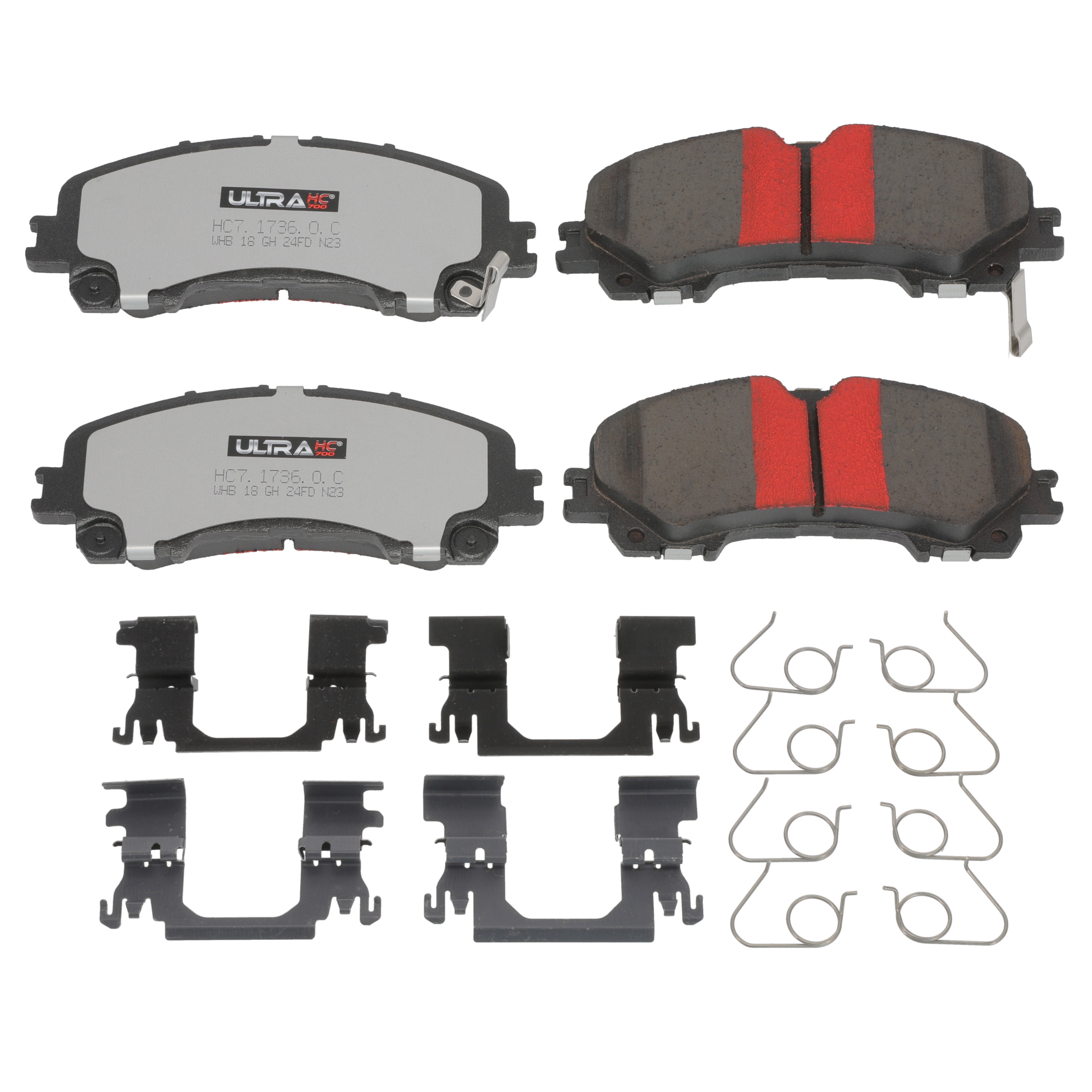 UltraHC 700 Brake Pad Set, Front HC7.1736.0.C, Nissan Rogue 2019-2014