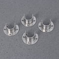 thumbnail image 2 of 6PCS Stainless Steel Coloset Pole Socket Heavy Duty U Shape Rod Bracket For Closet Curtain - 25MM, 2 of 9