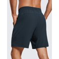 thumbnail image 2 of Shorts CRZ YOGA para Hombre, Secado Rápido con Bolsillos, Azul Marino 7", 2 of 7
