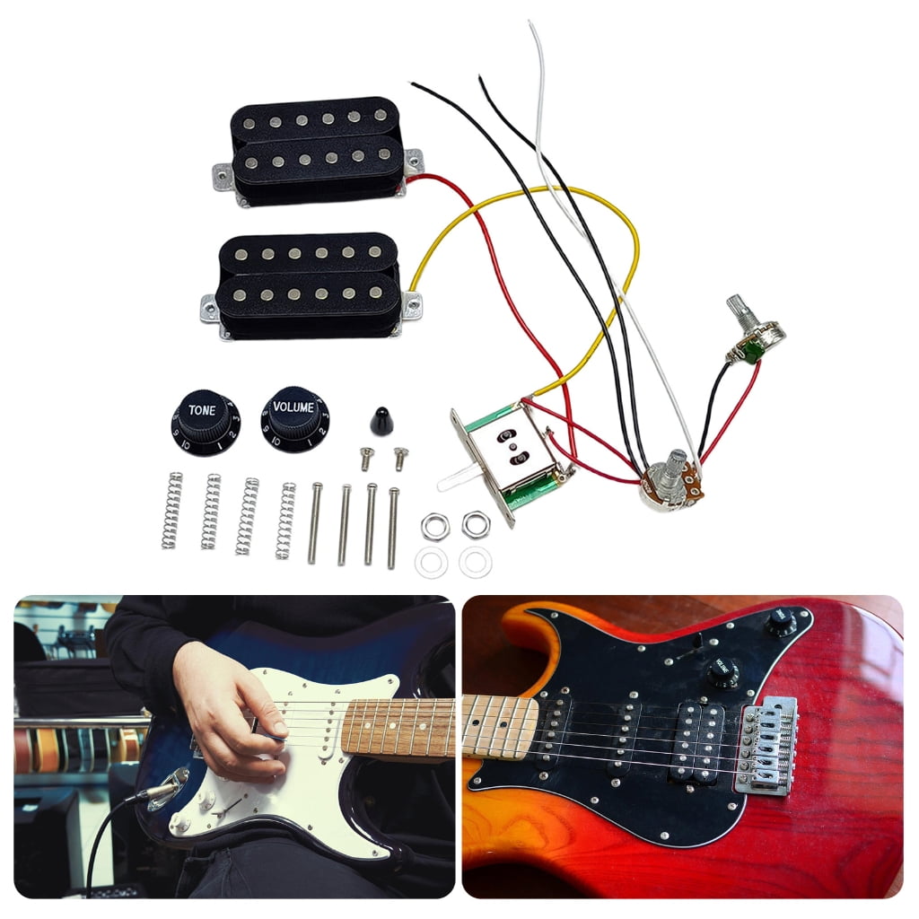 CIYISON Electric Guitar Pickup Kits HH Style Guitar Pickups Set with Prewired Harness