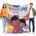 thumbnail image 1 of Nikhil y Jay anti-pilling, suave, ligera, esponjosa y acogedora de lujo para hogar y cocina – Perfecta para niños y adultos,120X150cm, 1 of 6