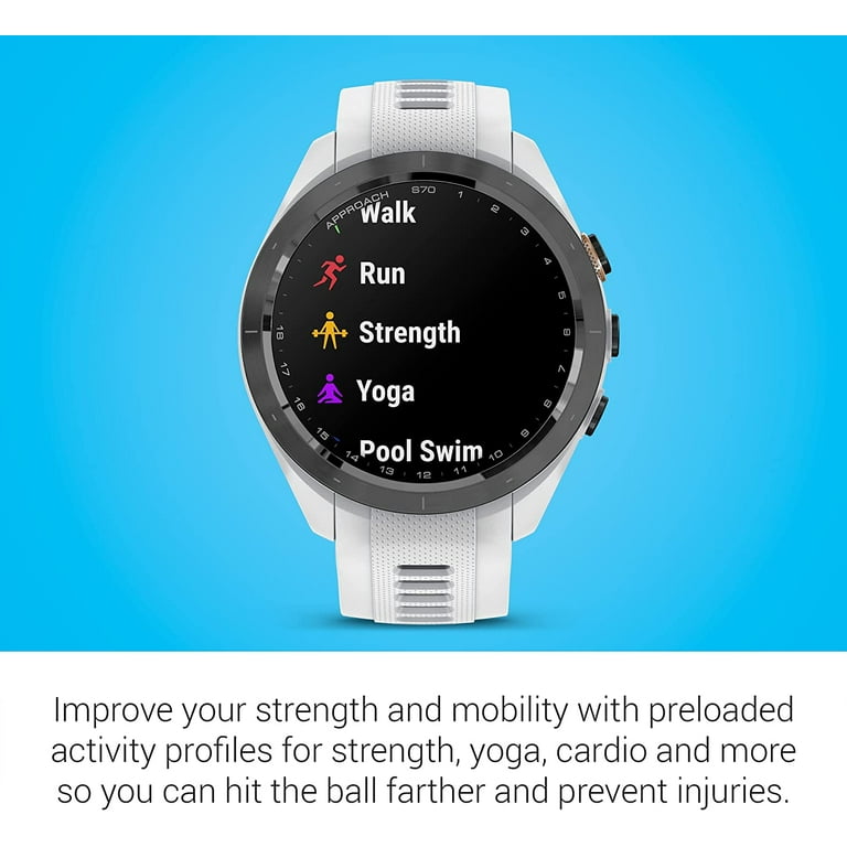 Garmin Approach S70S, White (42mm) with Accessories - Walmart.com