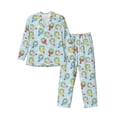 thumbnail image 1 of Balery Frog In Mermaid Pijama para Hombre de Dos Piezas con Manga Larga, Conjunto de Dormir y Descanso Suave con Bolsillos-Large, 1 of 3