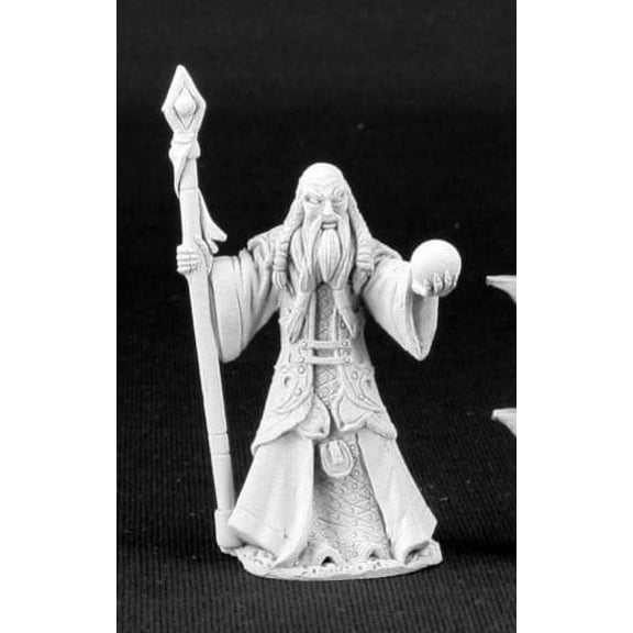Reaper Miniatures Thaddeus Graytower, Wizard #03510 Dark Heaven Unpainted Metal