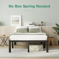 thumbnail image 5 of Novilla Queen Bed Frame, 14 Inch Metal Platform Bed Frame Queen Size with Storage Space Under Bed, Heavy Duty Steel Slat Support, Easy Assembly, No Box Spring Needed, 5 of 8