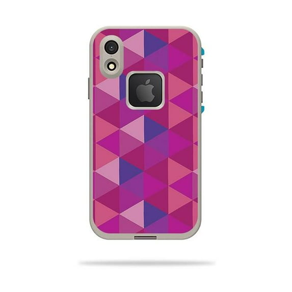 MightySkins LIFIPXR-Pink Kaleidoscope Skin Decal Wrap for LifeProof Fre iPhone XR Case Sticker - Pink Kaleidoscope