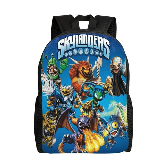 Skylanders Lightweight Backpack Daypack Large Capacity Backpacks Adjustable Shoulder Straps Bags Travel Hiking
