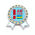 thumbnail image 1 of Soy de Rwanda Insignia broche Medalla ganadora, 1 of 3