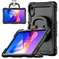 thumbnail image 2 of For Xiaomi Redmi Pad 2 11 inch 2025, 360 Rotating Shockproof Cover with Stand, Handle, Shoulder Strap, Black, 2 of 7