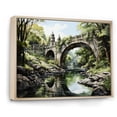 thumbnail image 2 of Designart "Green Bridge peaceful Arch III" Architecture Floater Framed Canvas Art Print, 2 of 7
