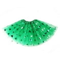 thumbnail image 4 of QHFBli Kids Girls St. Patrickâs Day Tutu Skirt,Shamrock Tulle Tutu Green Skirts 3-8 Years, 4 of 6