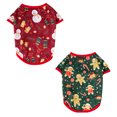 thumbnail image 2 of 2pcs Christmas Cartoon Pet Costume Lovely Pattern Dog Puppy Clothes Apparel, 2 of 6