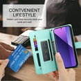thumbnail image 3 of ETFAST Wallet Leather Phone Case For Samsung Galaxy S24 Ultra S24Plus S24FE Multi Card Zipper Phone case, 3 of 9