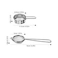 thumbnail image 2 of FOMIYES 2Pcs Stainless Steel Baking Sieve Round Sifting Flour for Home Users in Kitchen 6.5In Diameter Mesh Filter, 2 of 8