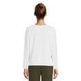 thumbnail image 3 of Athletic Works Women’s Dri More Boxy Tee with Long Sleeves, Sizes XS-XXXL, 3 of 5