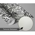 thumbnail image 6 of S4Sassy Peel and Stick Wall Covering, Floral Garden Wallpaper Removable Wallwrap - Black Textured Instant Wall Mural for Bedroom, Bathroom, Laundry Room, Closet Interior (25"x360" inch), 6 of 9